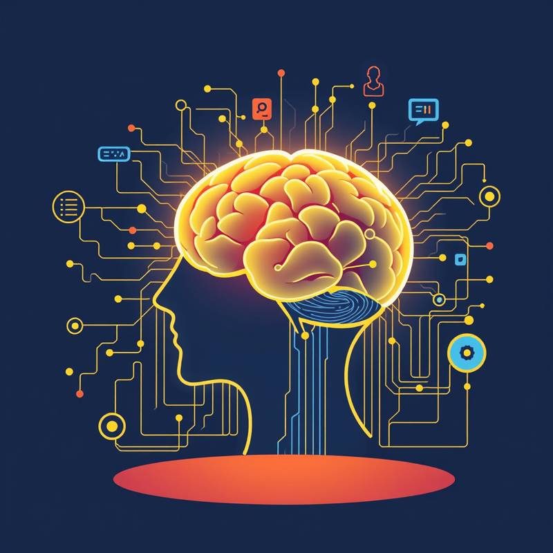 Machine Learning course illustration showing algorithms, data sets and neural networks